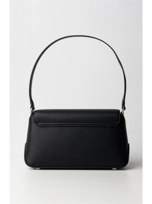 BORSA A SPALLA CON PLACCA LOGO ELISABETTA FRANCHI | BS01A51E2110 NERO